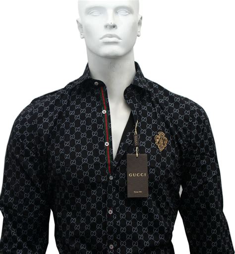 gucci male shirts|gucci formal shirts.